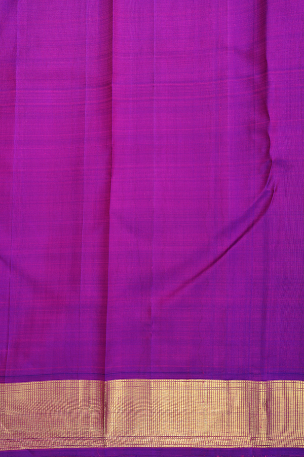 Kanchipuram Silk Saree In Royal Blue With Brocade Design