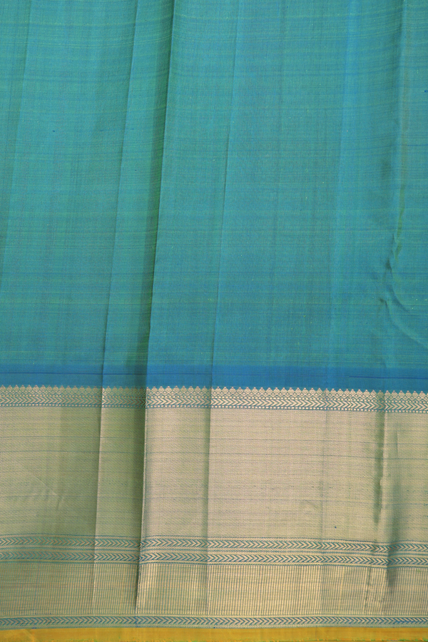 Kanchipuram Silk Saree In Dual Tone With Jacquard Pattern