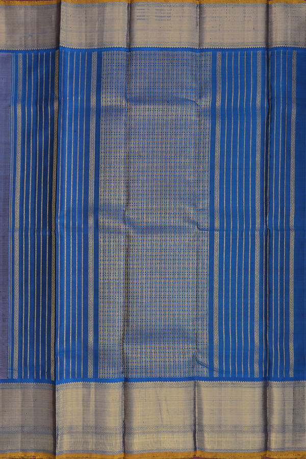 Kanchipuram Silk Saree In Cocoa Brown With Threadwork Buttas