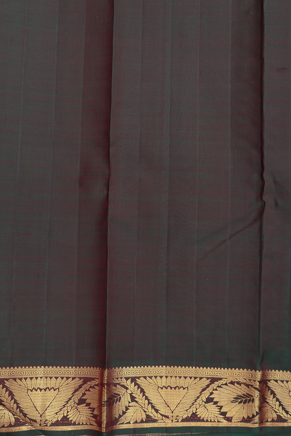 Kanchipuram Silk Saree In Brown With Brocade Design