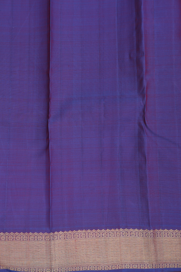 Kanchipuram Silk Saree In Mulberry With Brocade Design