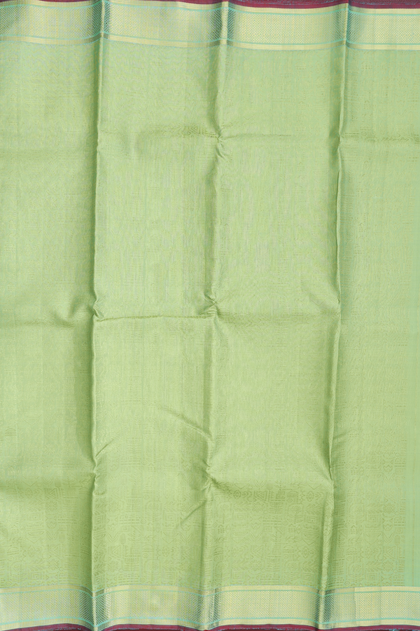 Kanchipuram Silk Saree In Green With Brocade Design
