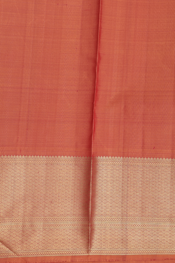 Kanchipuram Silk Saree In Berry Purple With Ogee Design