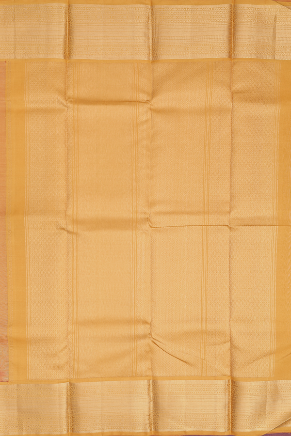 Kanchipuram Silk Saree In Hibiscus Red With Checks Design