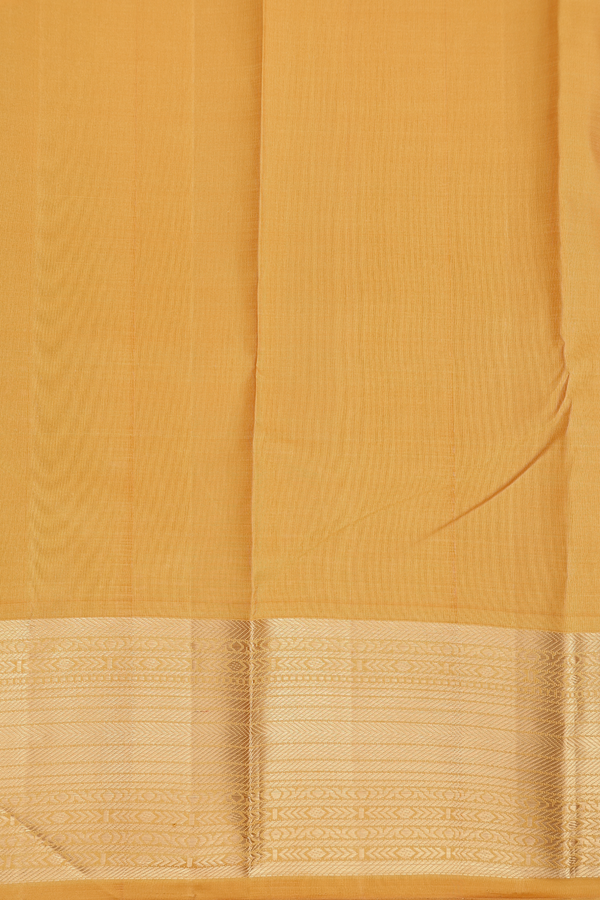 Kanchipuram Silk Saree In Hibiscus Red With Checks Design