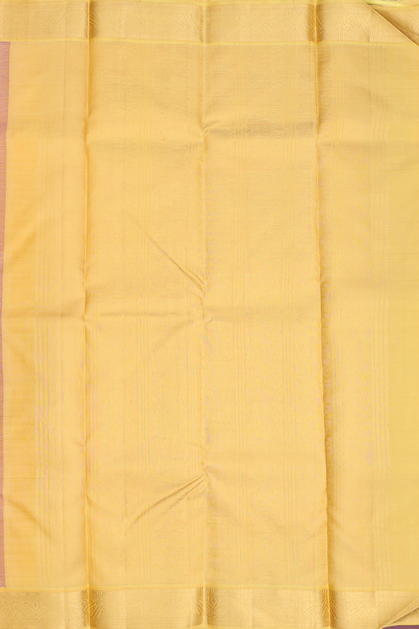 Kanchipuram Silk Saree In Dual Tone With Elephant Motifs