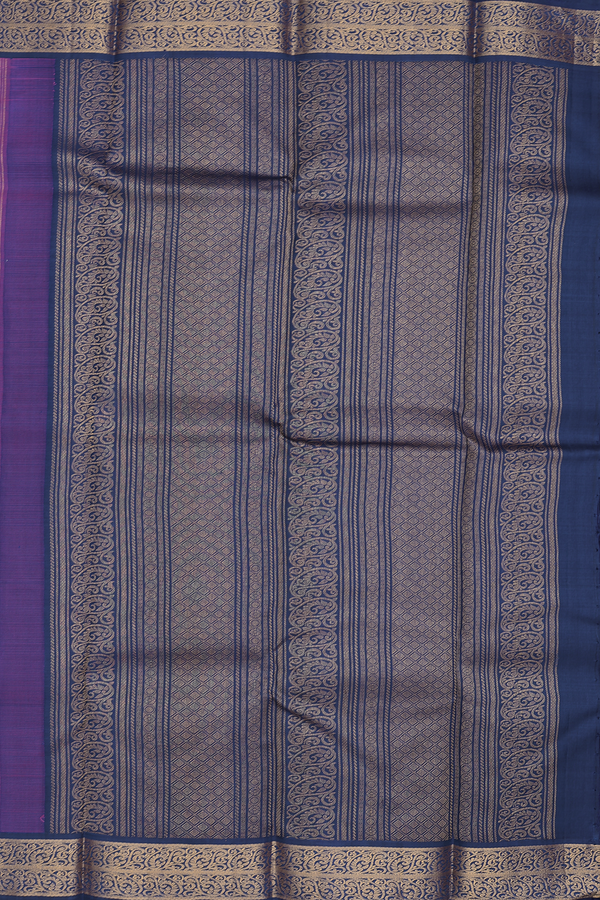 Kanchipuram Silk Saree In Coral Pink With Zari Buttas