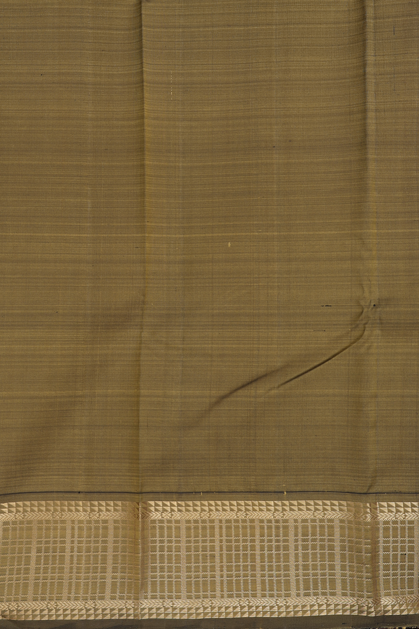 Kanchipuram Silk Saree In Dark Pink With Korvai Border