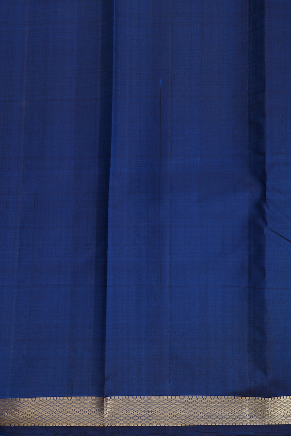 Kanchipuram Silk Saree Purple And Green With Stripes Design