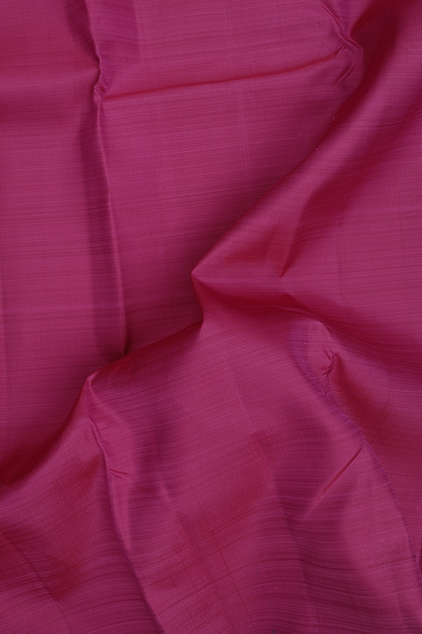 Kanchipuram Silk Saree In Berry Purple With Contrast Border