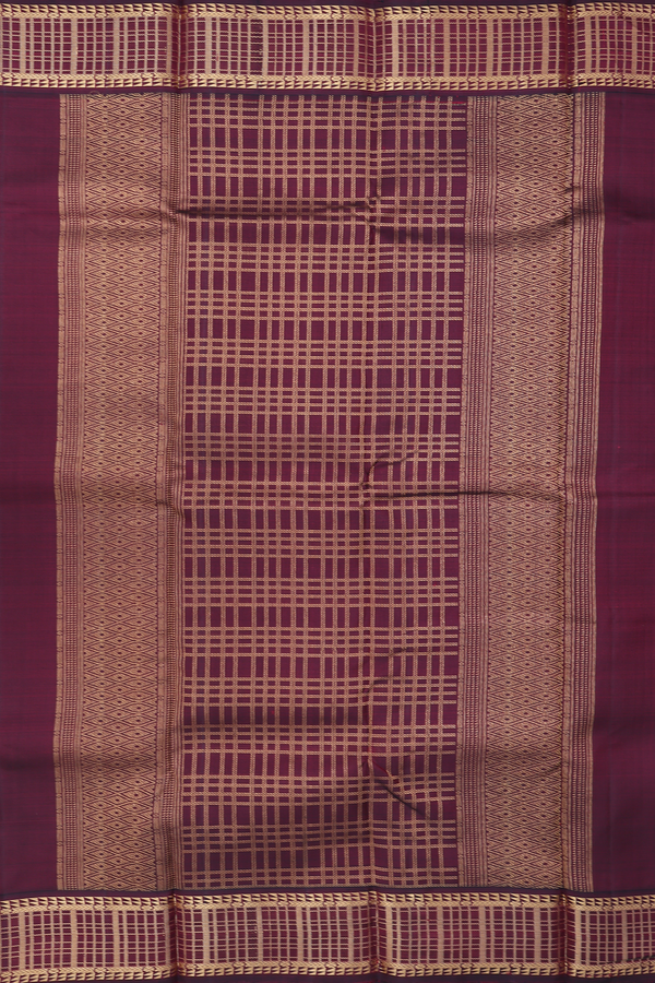 Kanchipuram Silk Saree In Green And Yellow With Stripes Design