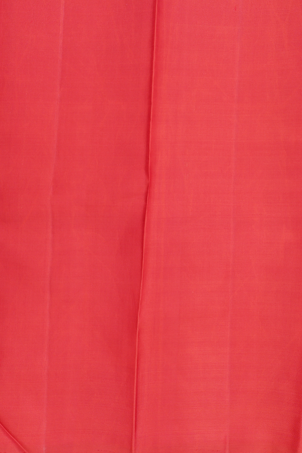 Kanchipuram Silk Saree In Spiced Orange With Zari Motifs
