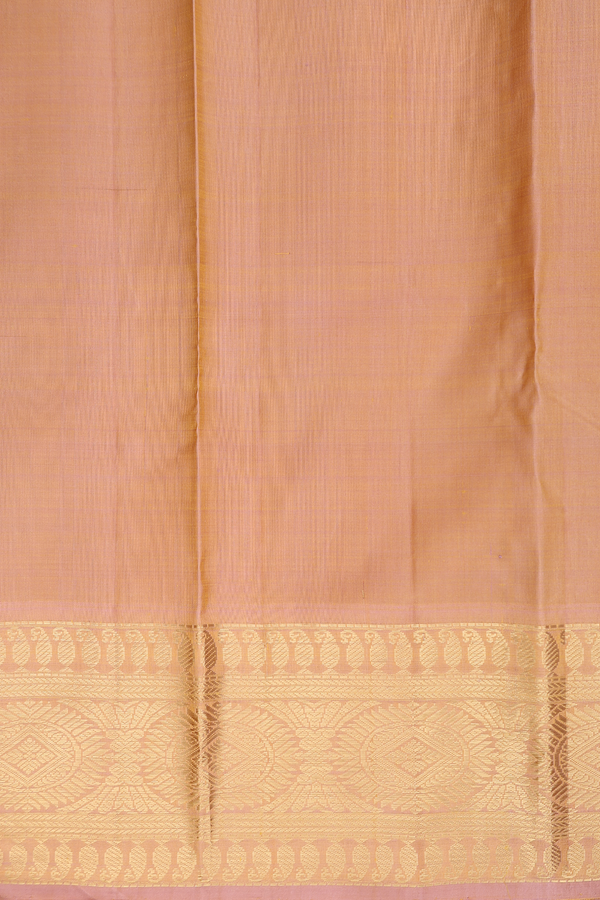 Kanchipuram Silk Saree In Royal Yellow With Jacquard Pattern