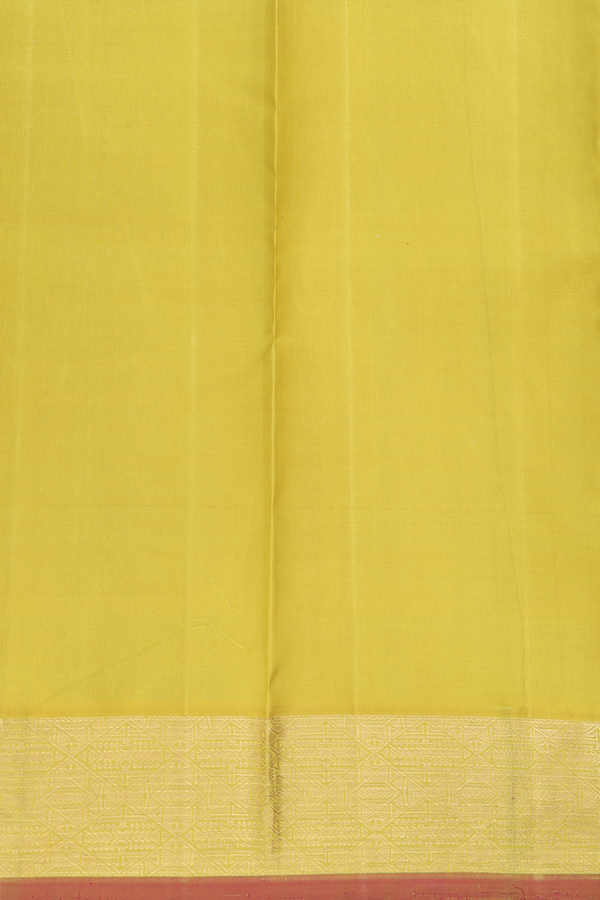 Kanchipuram Silk Saree In Teal Blue With Contrast Border
