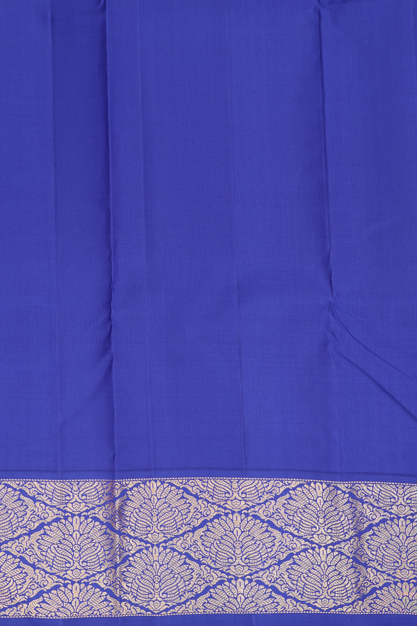 Kanchipuram Silk Saree In Royal Yellow With Contrast Border