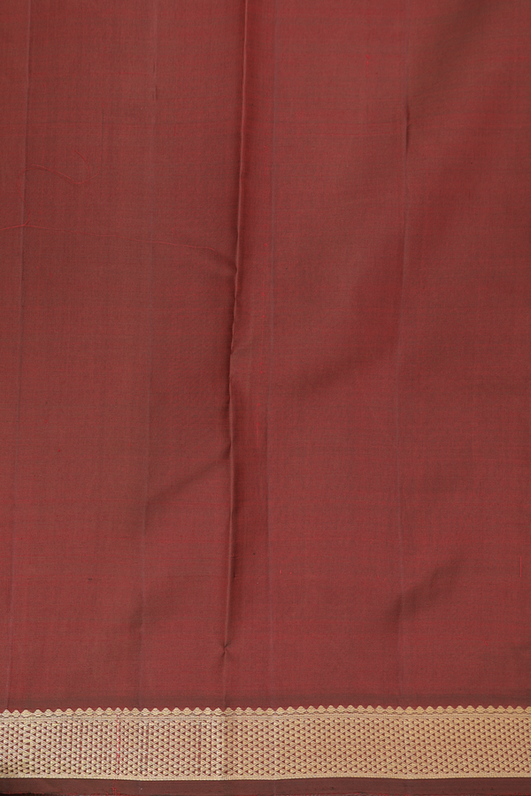 Kanchipuram Silk Saree In Dual Tone With Floral Buttis