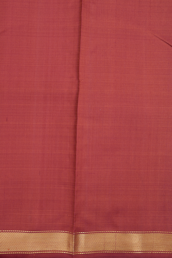 Kanchipuram Silk Saree In Purple With Twill Weave Border