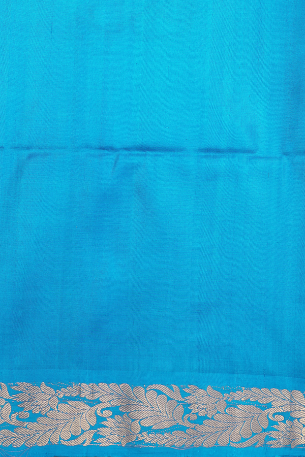 Soft Silk Saree In Rani Pink With Paisley Motifs