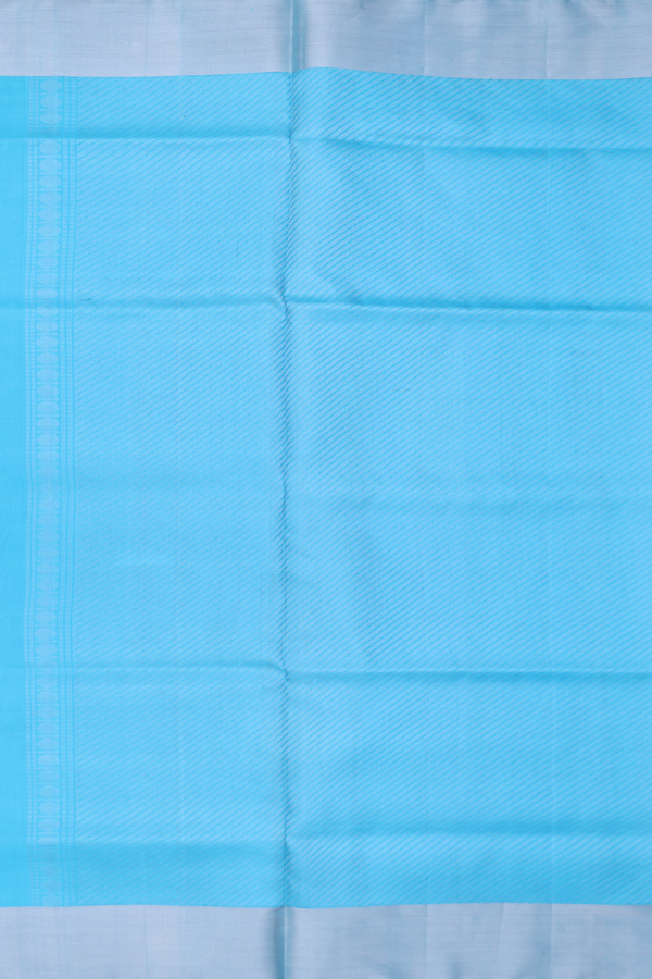Soft Silk Saree In Royal Blue With Diamond Design