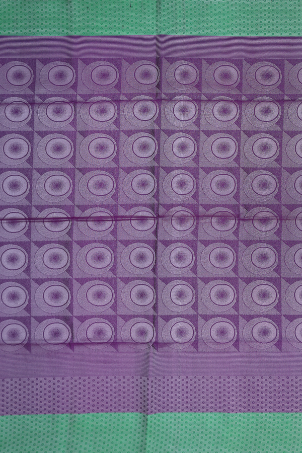 Soft Silk Saree In Purple With Brocade Design