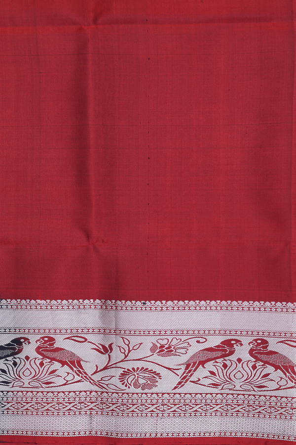 Soft Silk Saree In Grey With Zari Motifs