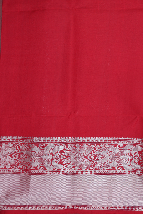 Soft Silk Saree In Teal Blue With Peacock Motifs