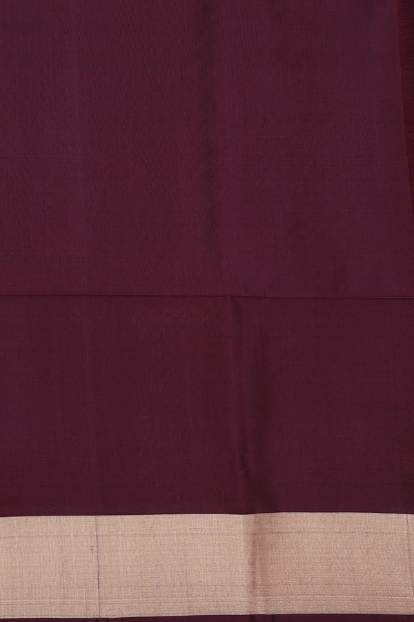 Soft Silk Saree In Blue With Brocade Design