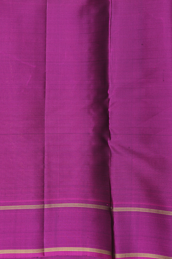 Kanchipuram Silk Saree In Coffee Brown With Checks Design
