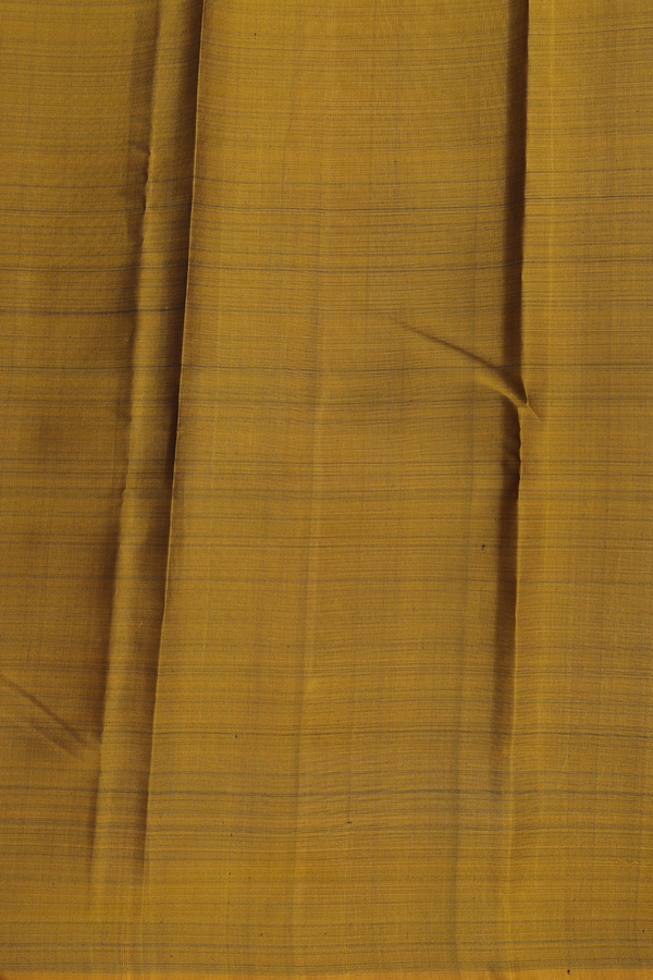Kanchipuram Silk Saree In Red And Brown With Stripes Design
