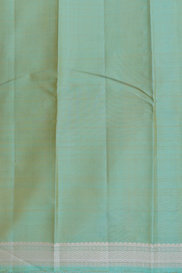 Kanchipuram Silk Saree In Royal Yellow With Stripes Design