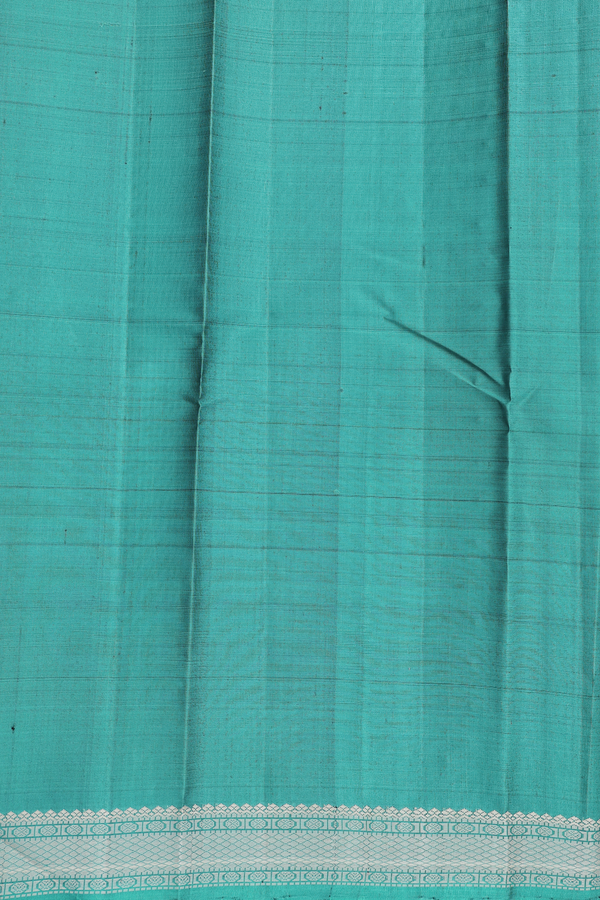 Kanchipuram Silk Saree In Black With Stripes Design