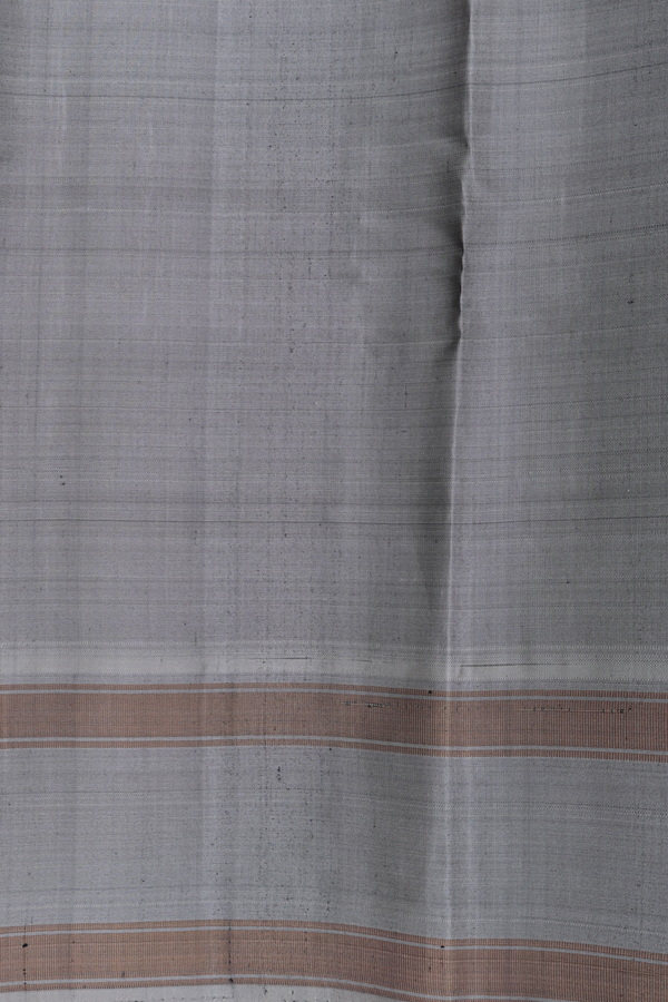 Kanchipuram Silk Saree In Black With Checks Design