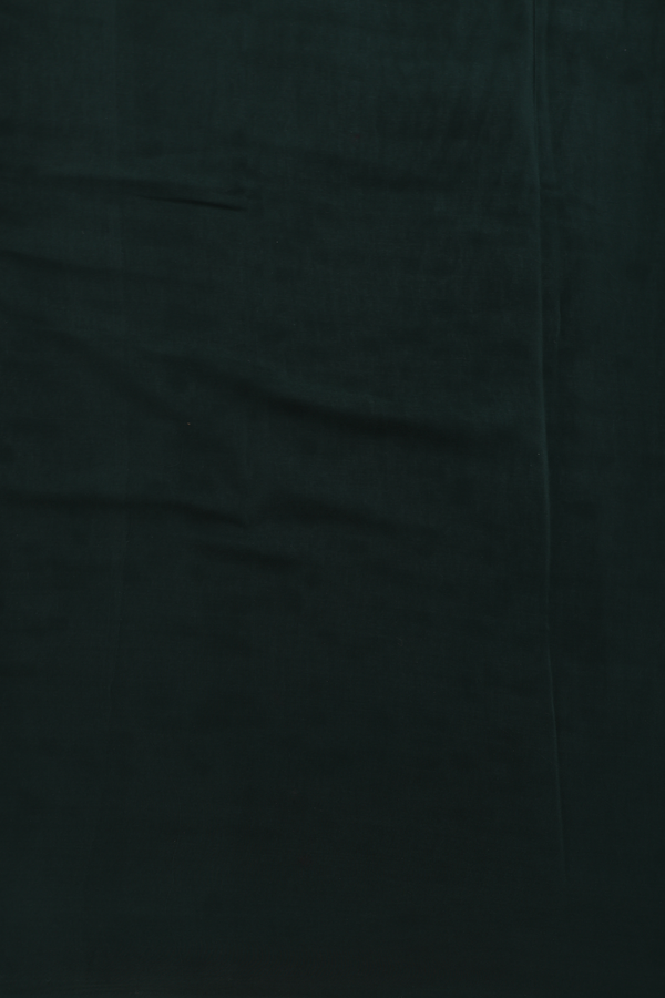 Crepe Saree In Dark Green With Allover Design