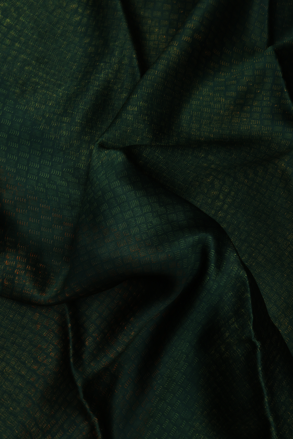 Crepe Saree In Emerald Green With Printed Design