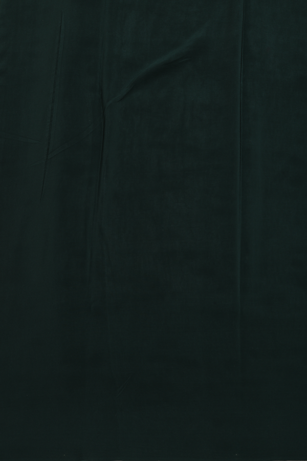 Crepe Saree In Emerald Green With Printed Design