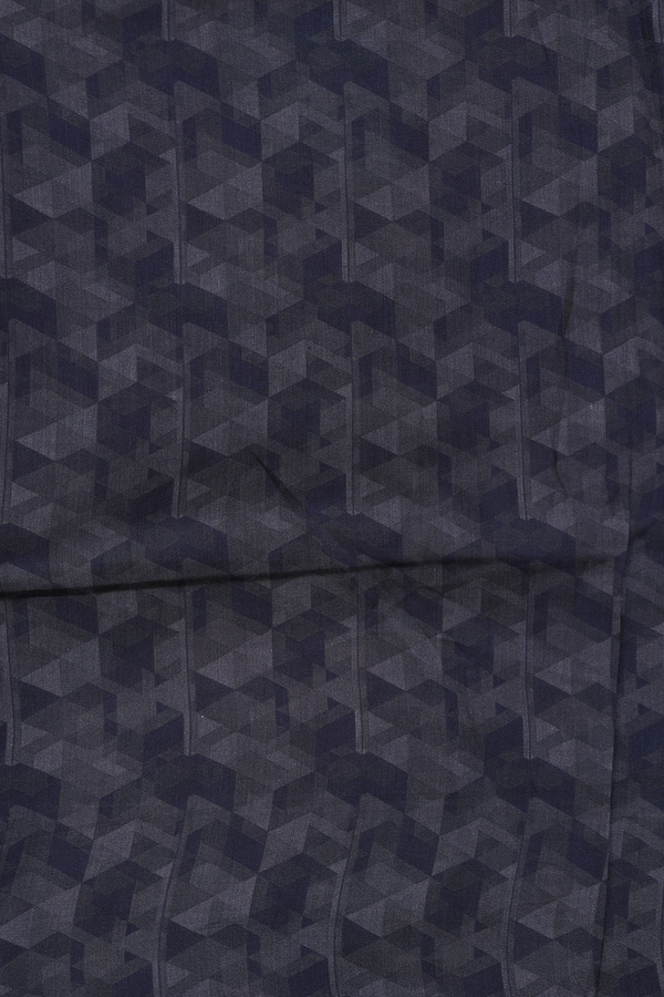 Organza Silk Saree In Black With Floral Design