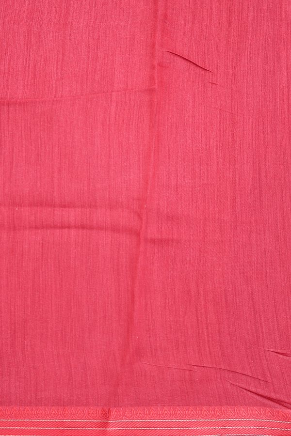 Tussar Silk Saree In Berry Purple With Floral Design