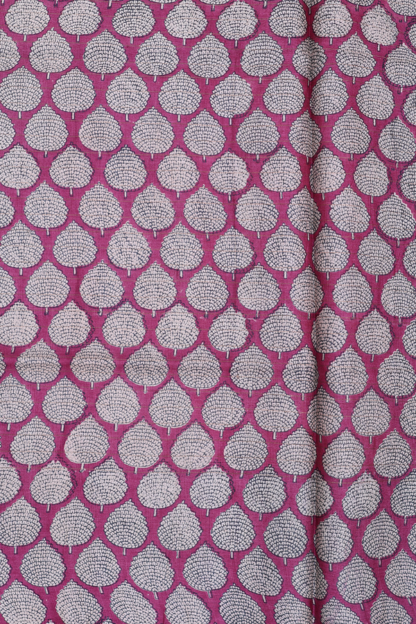 Tussar Silk Saree In Orange With Checks Design