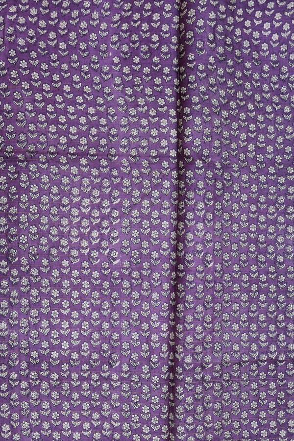 Tussar Silk Saree In Pigeon Blue With Checks Design