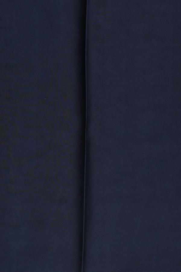 Printed Silk Saree In Midnight Blue With Allover Design
