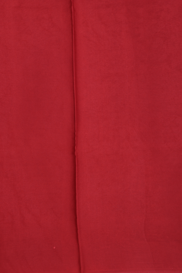 Printed Silk Saree In Red With Allover Design