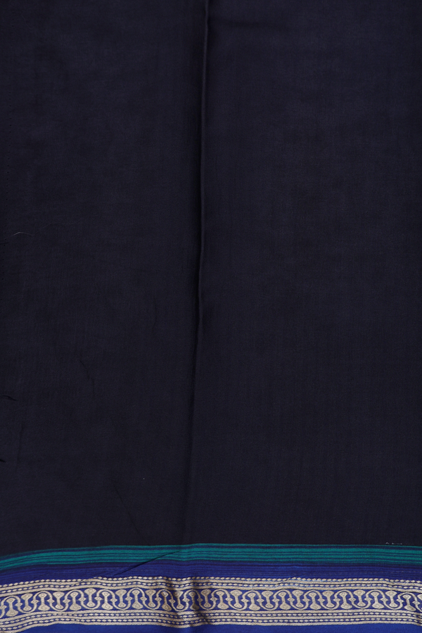 Crepe Saree In Black With Allover Design