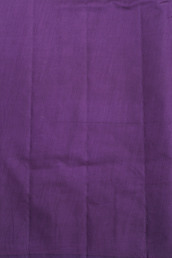 Raw Silk Saree In Purple With Zari Buttas