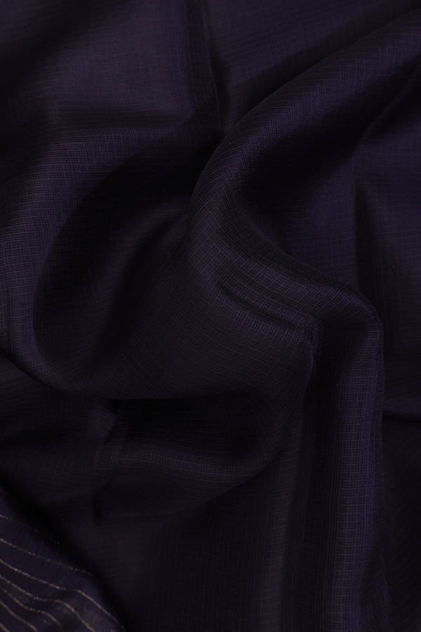 Kota Silk Saree In Black With Temple Border