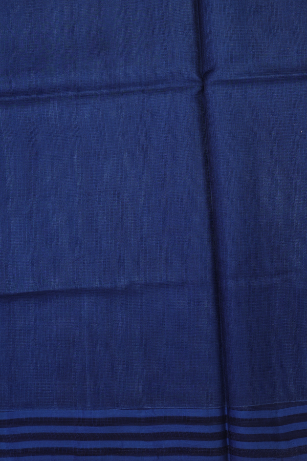 Kota Silk Saree In Cobalt Blue With Printed Design