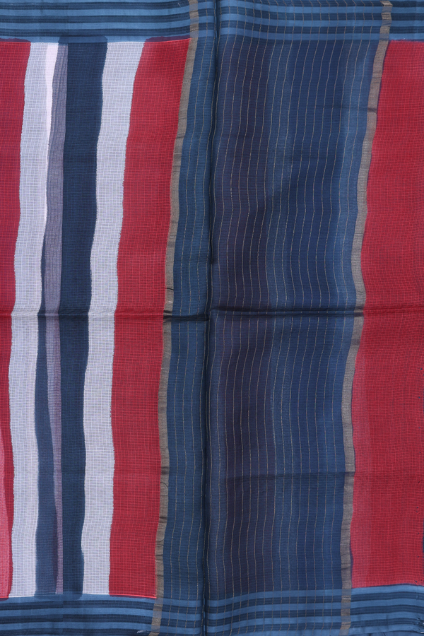 Kota Silk Saree In Multicolor With Stripes Design