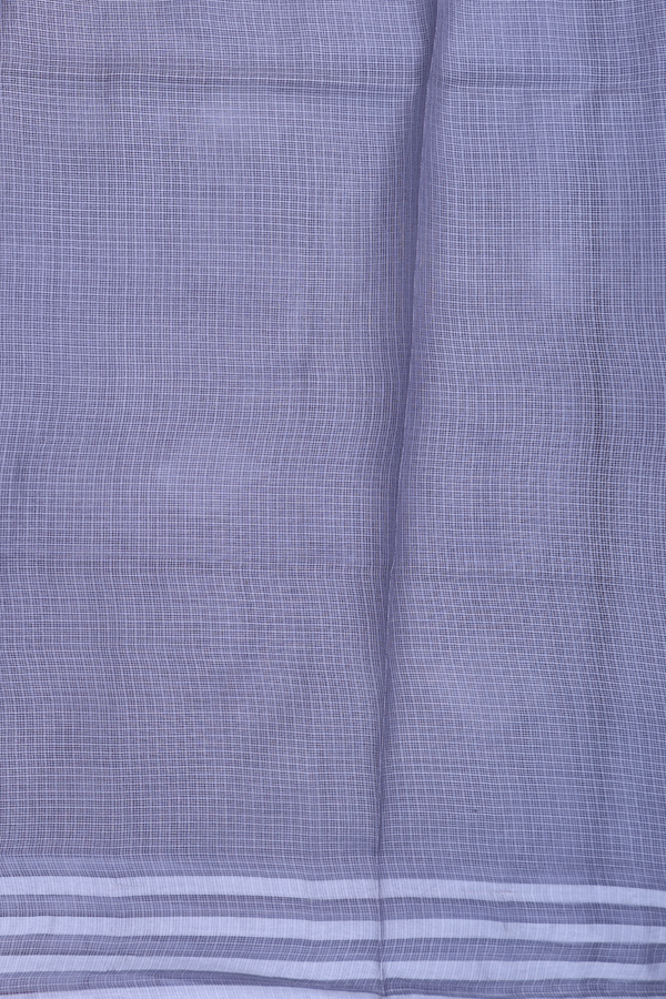 Kota Silk Saree In Grey With Diamond Buttas