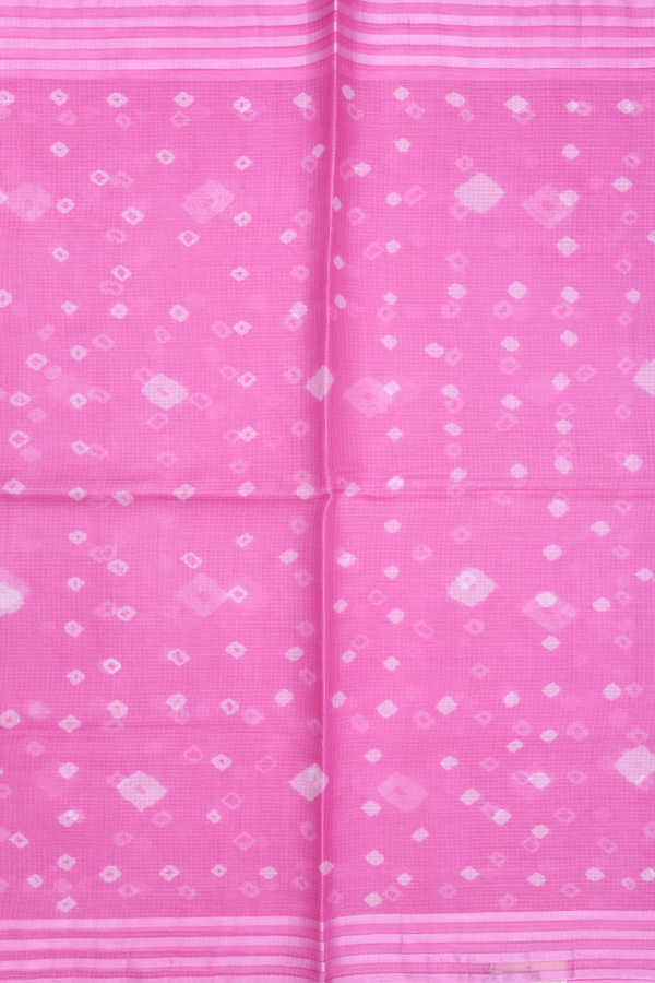Kota Silk Saree In Pink With Diamond Design