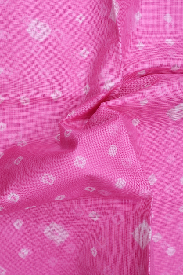 Kota Silk Saree In Pink With Diamond Design