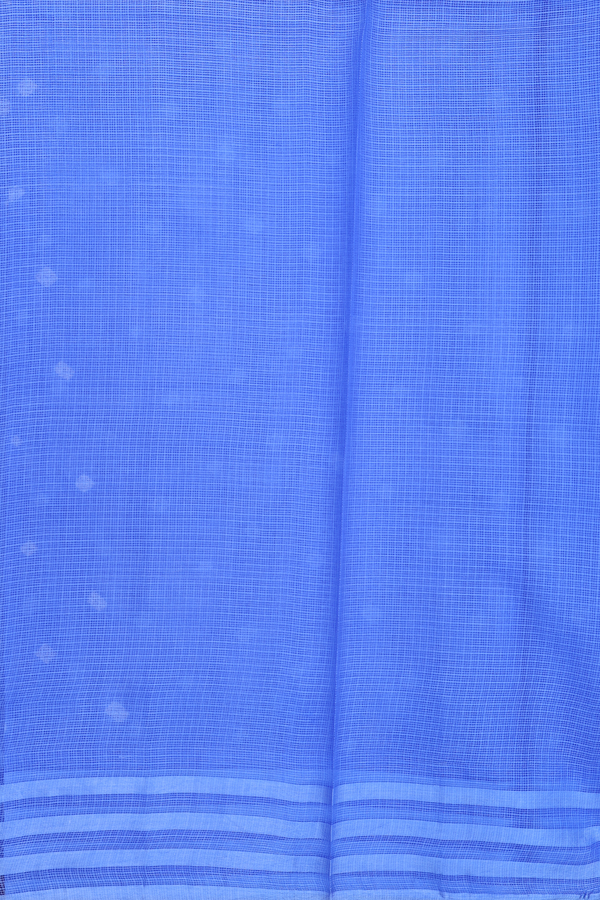 Kota Silk Saree In Blue With Diamond Design